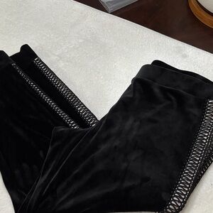 Lilly Pulitzer Black Velvet Leggings
